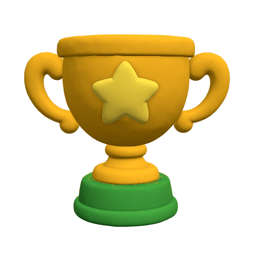 A trophy for the first lesson